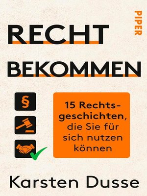 cover image of Recht bekommen